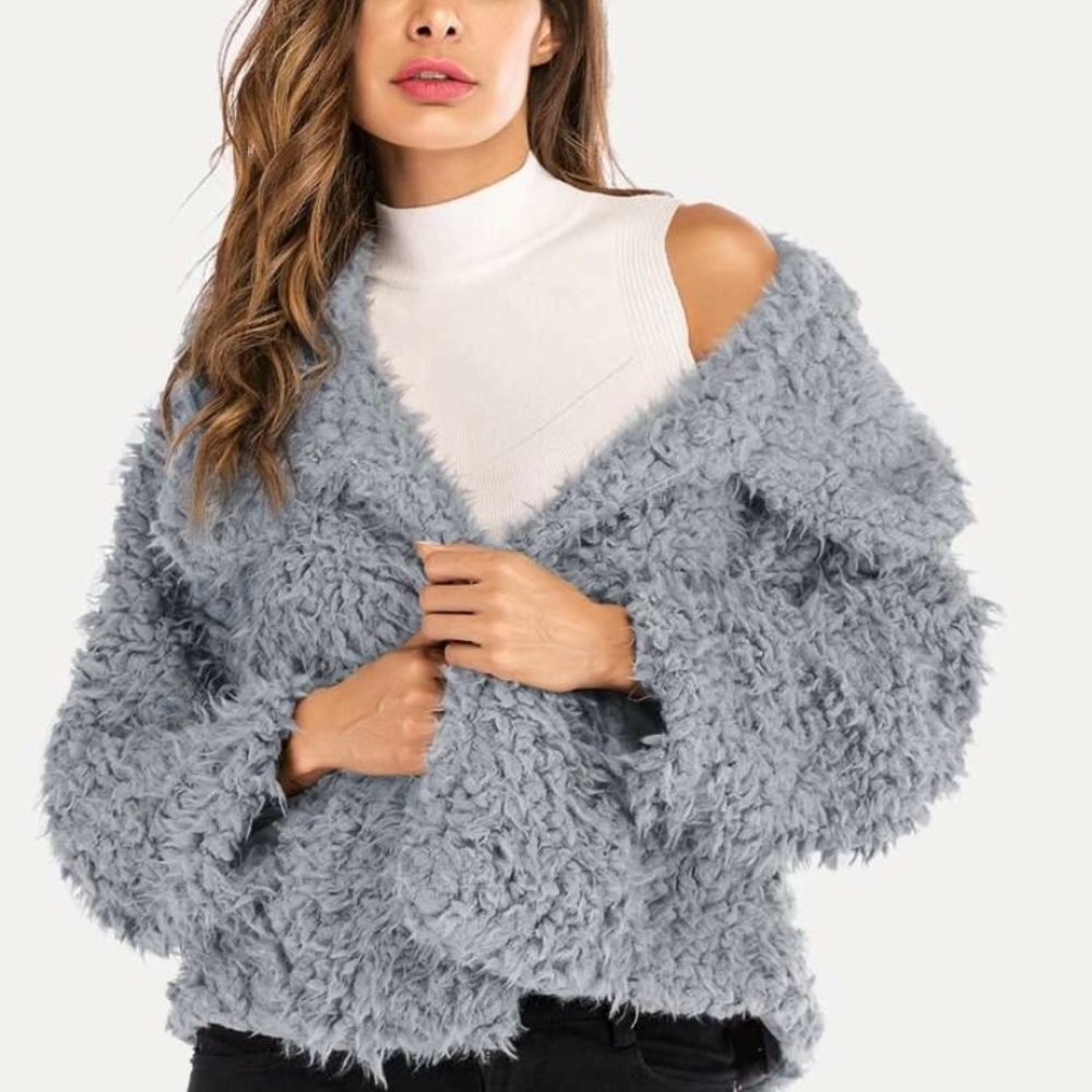 Gray Teddy Coat
